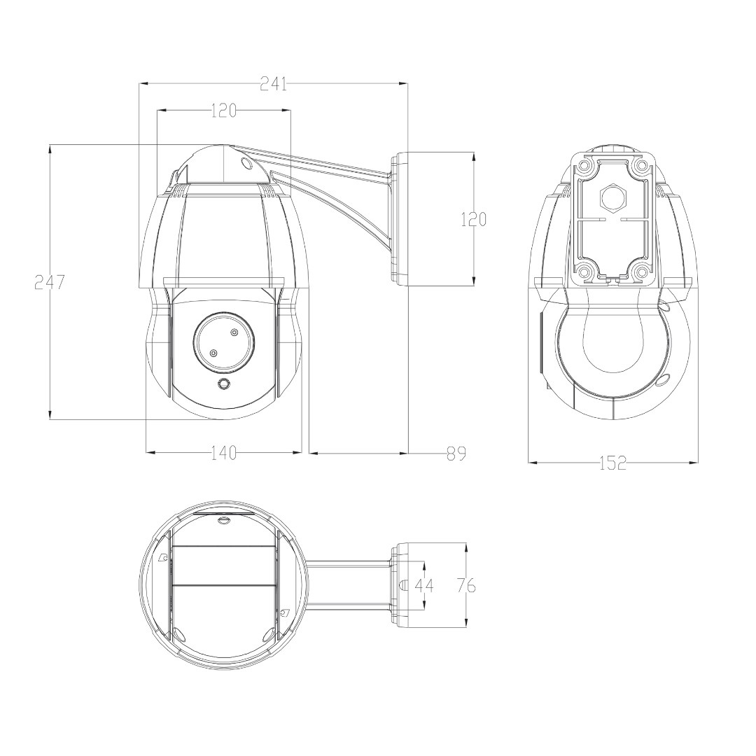 Поворотная HD видеокамера GF-SD4330AHD2.0 v2