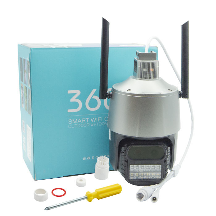 Поворотная Wi-Fi видеокамера с двумя объективами и SD слотом GF-IPSD4240MP8.0