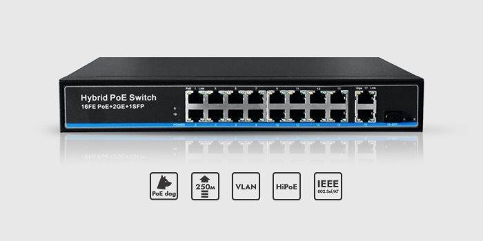 19-ти портовый PoE коммутатор GF-AC1621POE